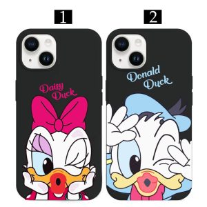 Daisy ve Duck Baskılı Sevgili Çift Telefon Kılıfı