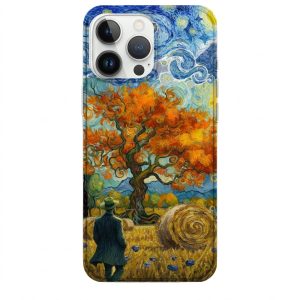Van Gogh telefon kılıfı Ağaç Dalları ve Gökyüzü Temalı Van Gogh Telefon Kılıfı - Görsel 1