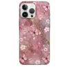 Altın Mermer Pembe Kelebek tasarımlı Altın Mermer Pembe Kelebek Telefon Kılıfı - Görsel 1