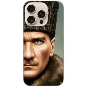 Kemal Atatürk Portreli Telefon Kılıfı - Görsel 1 yakın çekim