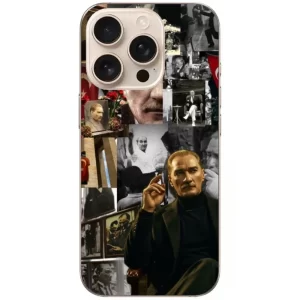 Atatürk Kolaj Resimli Telefon Kılıfı - Görsel 1 detay görünüm