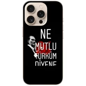 Ne Mutlu Türküm Diyene Atatürk Desenli Telefon Kılıfı - Görsel 1 özel tasarım
