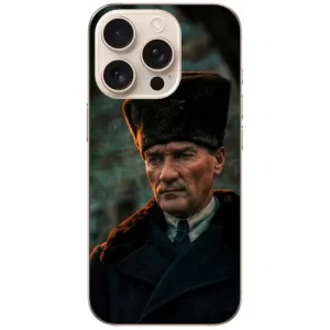 Atatürk Temalı Baskılı Telefon Kılıfı - Görsel 1 Atatürk telefon kılıfı
