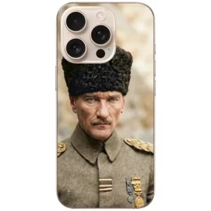 Mustafa Kemal Atatürk telefon kılıfı konseptli Mustafa Kemal Atatürk Temalı Telefon Kılıfı - Görsel 1