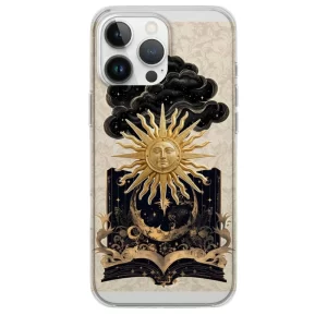 Ay ve kitap motifli telefon kılıfı konseptli Ay ve Kitap Motifli Telefon Kılıfı - Görsel 1