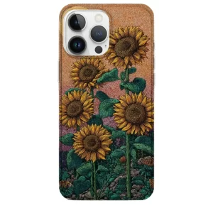 Ayçiçek ve Suluboya Temalı Van Gogh Desenli Telefon Kılıfı - Görsel 1 ürün görseli