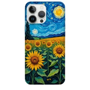 Van Gogh telefon kılıfı temalı Ayçiçekler Desenli Van Gogh Tablo Temalı Telefon Kılıfı - Görsel 1