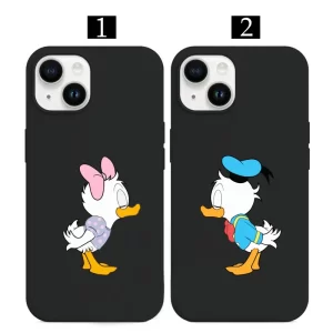 Donald Duck Daisy telefon kılıfı temalı Donald Duck ve Daisy Sevgili Telefon Kılıfı - Görsel 1