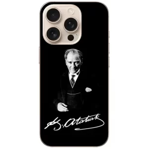 Atatürk İmzalı Baskılı Telefon Kılıfı - Görsel 1 Atatürk telefon kılıfı