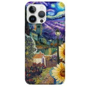Van Gogh telefon kılıfı konseptli Estetik Kolaj Tasarımlı Van Gogh Temalı Telefon Kılıfı - Görsel 1