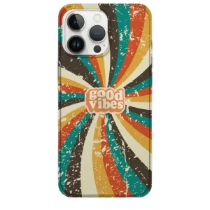 Good Vibes Retro Telefon Kılıfı - Görsel 1 retro telefon kılıfı