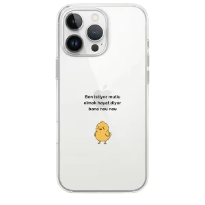 telefon kılıfı Eğlenceli Telefon Kılıfı - Hayat Diyor Bana Nau Nau - Görsel 1