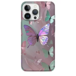 hologram mor kelebek telefon kılıfı Hologram Mor Kelebek Telefondan Case - Görsel 1