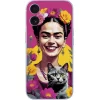 Kedi Temalı Renkli Frida Kahlo Telefon Kılıfı - Görsel 1 özel tasarım
