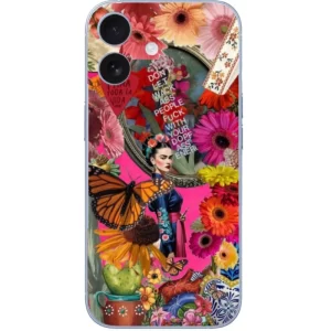 Kelebek Desenli Frida Kahlo Telefon Kılıfı - Görsel 1 Frida Kahlo telefon kılıfı
