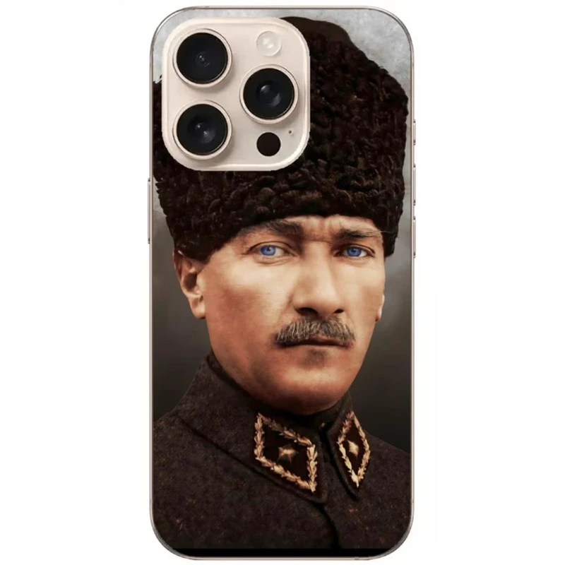 Kemal Atatürk Baskılı Telefon Kılıf - Görsel 1 detay görünüm