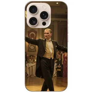 Atatürk desenli telefon kılıfı temalı Zeybek Oynayan Atatürk Desenli Telefon Kılıfı - Görsel 1