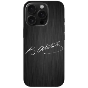 Atatürk İmza Telefon Kılıfı tasarımlı Mustafa Kemal Atatürk İmza Telefon Kılıfı - Görsel 1
