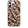 Kırmızı Dokulu Leopar Desenli Telefon Kılıfı - Görsel 1 özel tasarım