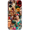 Frida Kahlo telefon kılıfı tasarımlı Kolaj Desenli Frida Kahlo Telefon Kılıfı - Görsel 1