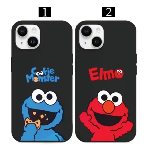 Kurabiye Canavarı Elmo telefon kılıfı temalı Kurabiye Canavarı Elmo Çift Telefon Kılıfı - Görsel 1