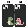 Tatlı Dinozorlar Sevgili Telefon Kılıfı - Görsel 1 özel tasarım