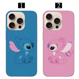 Lilo Stitch telefon kılıfı temalı Lilo Stitch Angel Sevgili Telefon Kılıfı - Görsel 1