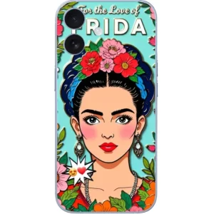 Mavi Çiçek Temalı Frida Kahlo Telefon Kılıfı - Görsel 1 Frida Kahlo Telefon Kılıfı