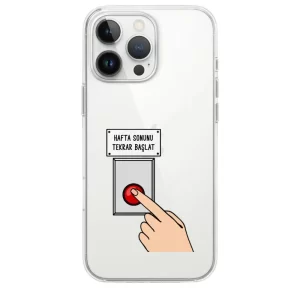 telefon kılıfı konseptli Hafta Sonunu Tekrar Başlat Telefon Kılıfı - Görsel 1