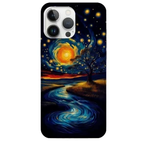 Nehir ve Ağaç Van Gogh Desenli Telefon Kılıfı - Görsel 1 ürün görseli