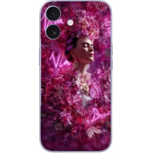 Neon Pembe Tasarımlı Frida Kahlo Telefon Kılıfı - Görsel 1 detay görünüm