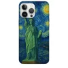 Özgürlük Heykeli Van Gogh Desenli Baskılı Telefon Kılıfı - Görsel 1 detay görünüm