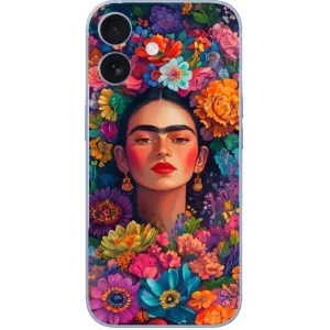 Rengarenk Çiçekler Frida Kahlo Telefon Kılıfı - Görsel 1 Frida Kahlo telefon kılıfı