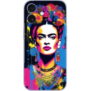 Renkli Desen Tasarımlı Frida Kahlo Telefon Kılıf - Görsel 1 ürün görseli