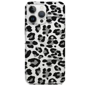 leopar desenli telefon kılıfı Siyah Beyaz Leopar Desenli Telefon Kılıfı - Görsel 1