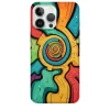 retro telefon kılıfı konseptli Spiral Desenler Retro Tasarımlı Telefon Kılıfı - Görsel 1