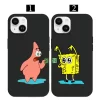 Süngerbob telefon kılıfı tasarımlı Süngerbob ve Patrick Dolar Para Temalı Sevgili Telefon Kılıfı - Görsel 1