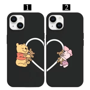Winnie the Pooh Piglet telefon kılıfı Winnie The Pooh ve Piglet Sevgili Telefon Kılıfı - Görsel 1