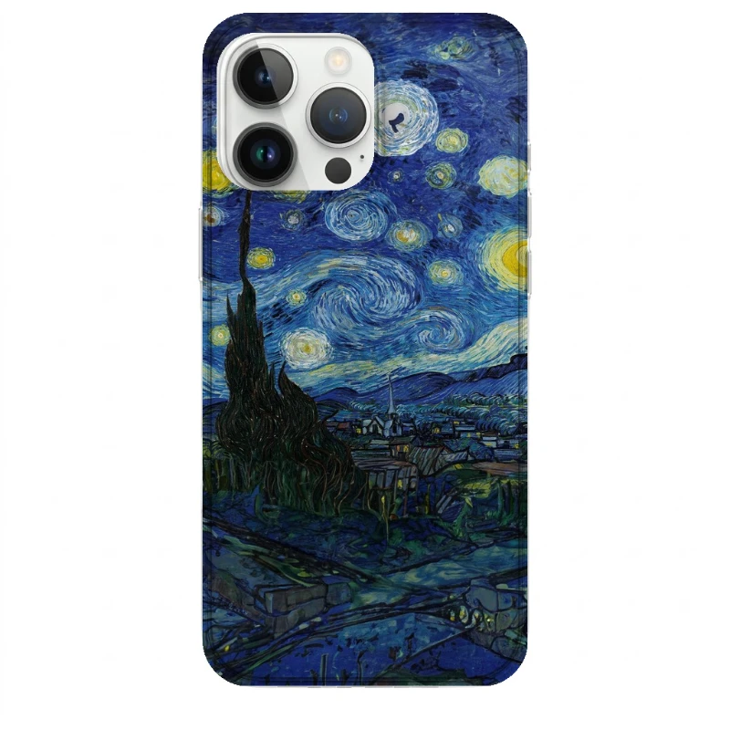 Van Gogh telefon kılıfı konseptli Yıldızlı Gece Tablo Van Gogh Temalı Telefon Kılıfı - Görsel 1