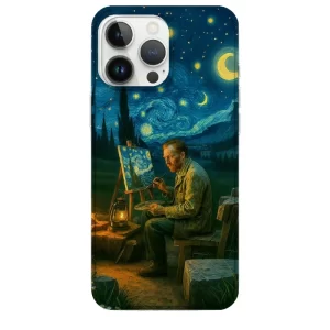 Yıldızlı Gece Van Gogh Telefon Kılıfı Yıldızlı Gece Tuval Van Gogh Desenli Telefon Kılıfı - Görsel 1